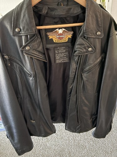 Harley-Davidson Women’s L Black Leather Motorcycle Jacket “An American Legend”