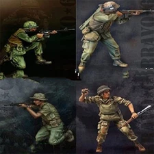Vietnam War US Infantry Soldiers 1/35 Scale Model Figures Military Miniature Set