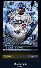 25 Topps Bunt DIGITAL Diamond VIP LEGENDARY Mookie Betts