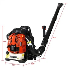 2/4-Stroke Backpack Leaf Blower Engine GAS 52/76 cc Gasoline 530/750 CFM