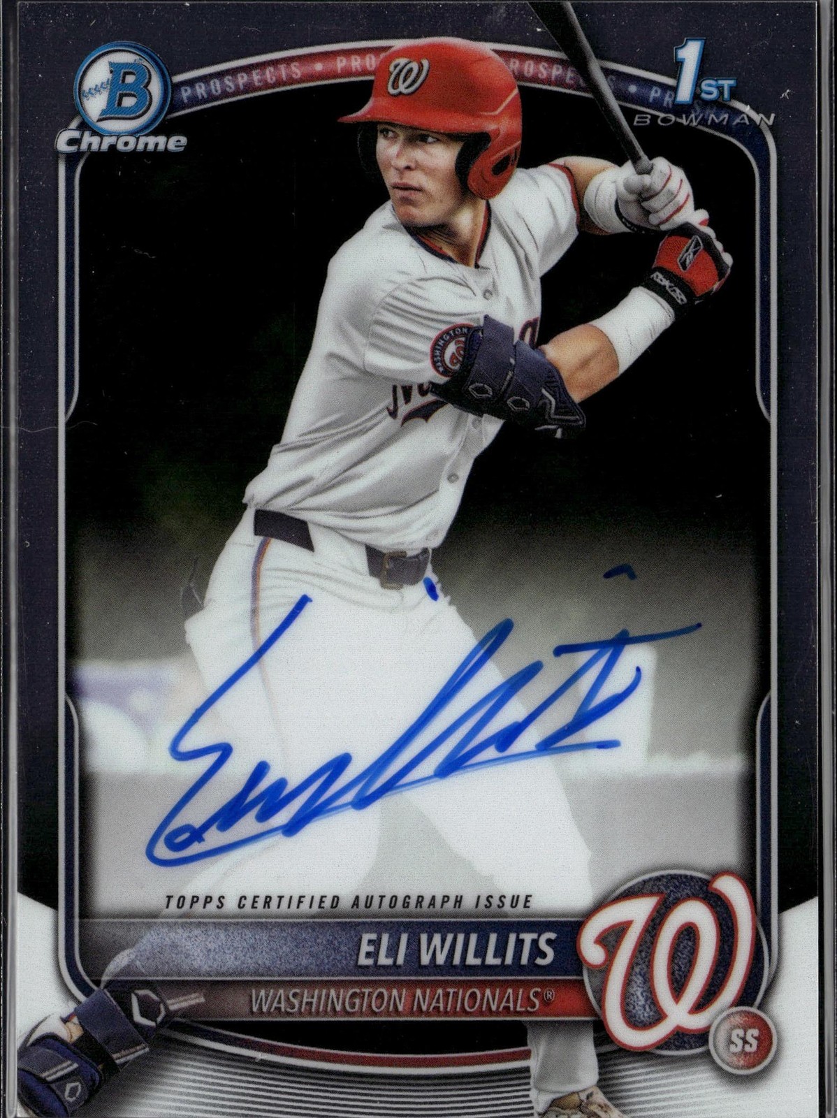 2025 Bowman Draft #CPA-EW Eli Willits Chrome Prospect Autographs