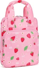 Bible Cover for Girls, Kids Bible Case Carrying Book Case Church Bag Strawberry