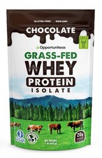 Opportuniteas Grass Fed Chocolate Whey Isolate Protein Powder – 20 g Protein,...
