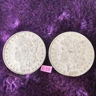 LOT of 2 🇺🇲🔥XF-AU 👀🔥1879 & 1881 Morgan Silver Dollars FREE SHIPPING 1158