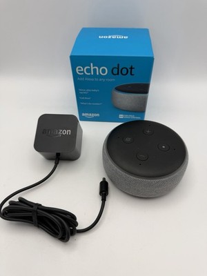Amazon Echo Dot 3rd Gen Smart Speaker Charcoal Model C78MP8 w/ Power Adapter