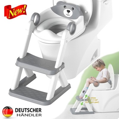 Toilettentrainer Toilettenaufsatz WC Sitz Toilettensitz mit Treppe für Kinder