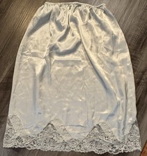 Vintage Half Slip Skirt Women M Lace Trim Coquette Whimsical