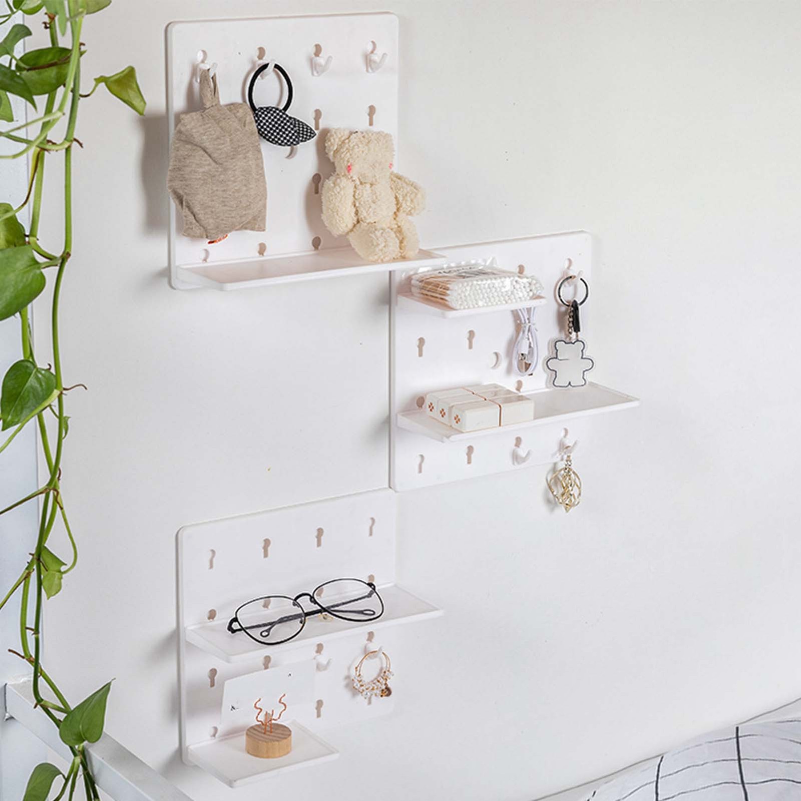 Non-perforated Plastic Perforated Plate Storage White Single