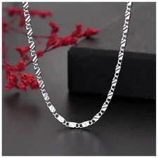 New 925 Sterling Silver fine 2MM flat Clavicl...