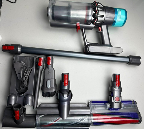 Dyson V15 Detect Kabelloser Staubsauger✔️ Gewartet 3 Motorköpfe Neu Stab Gereinigt