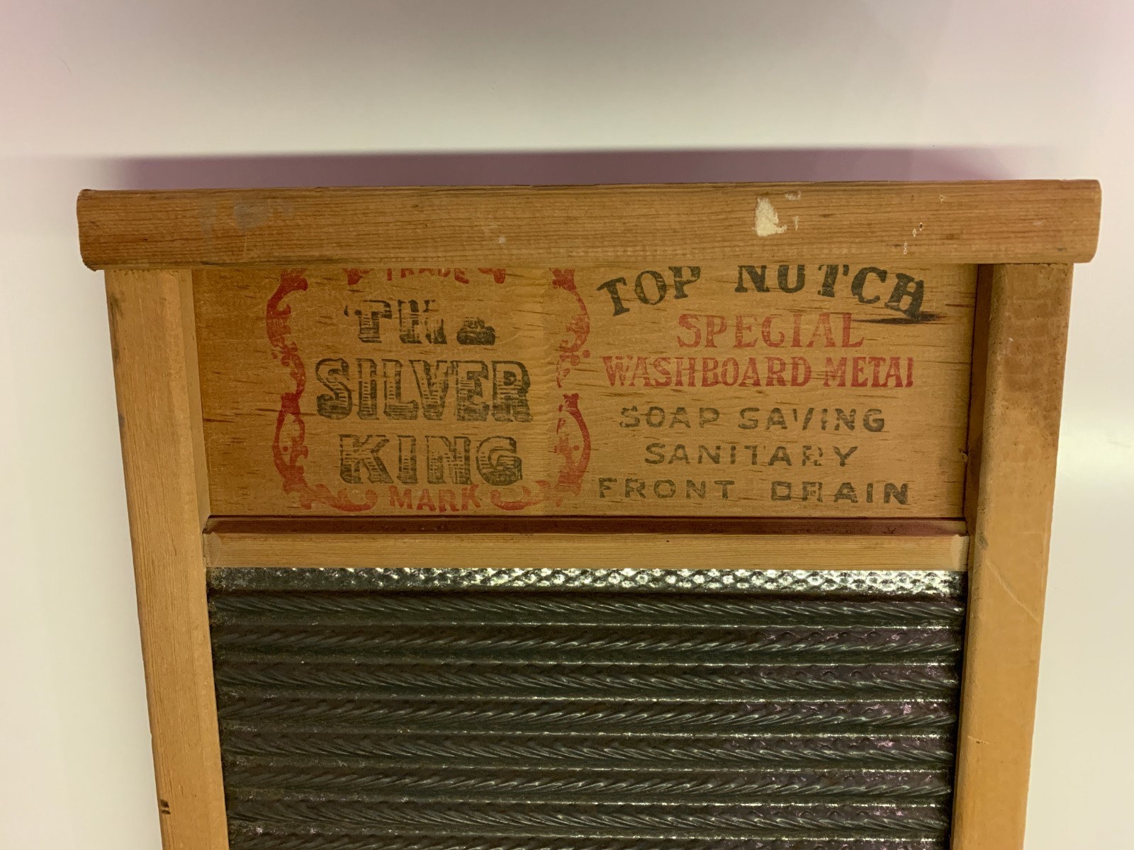 Vtg National 824 Washboard The Silver King Top Notch Special Washboard Metal eBay