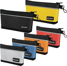 Waterproof Tool Pouches with Zipper, Small Utility Bags for Organizers (6 Pack)