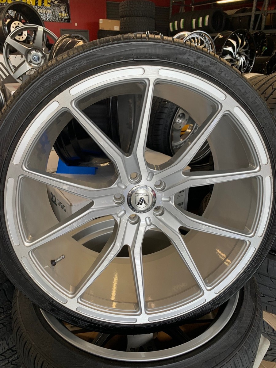 22x10.5 wheels Asanti ABL Black Label (5/115) +35 Offset with 265