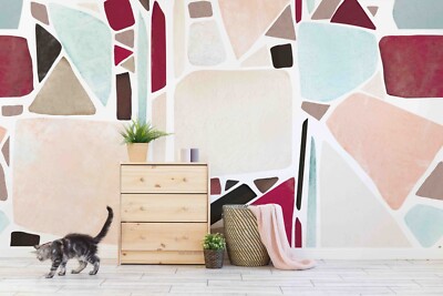 3D Abstract Geometric Marble Splicing Wall Murals Wallpaper Murals Wall Sticker