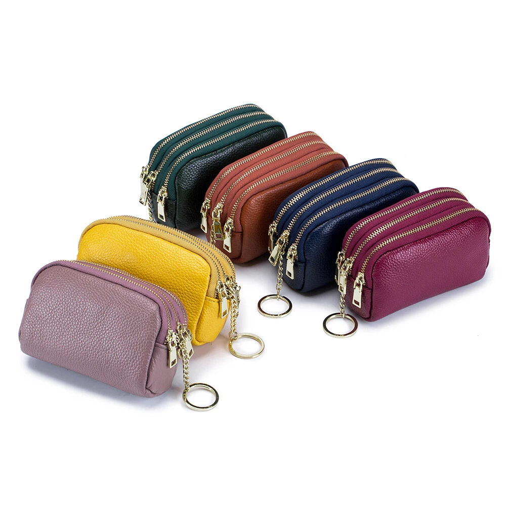 KESYOO Mini Coin Purse Keychain Mini Wallet Keychain Leather Backpack Coin  Pouch Cash Bag Small Wallets Change Bags Handbag Pendant for Women Girls