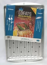 Rare Vintage Bake King LOFATS Aluminum Broiling Broiler Pan NOS New 9" x 12"