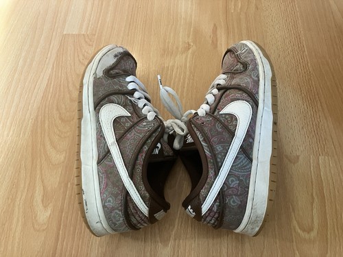Nike Sb Dunk Low Pro Paisley Marrón Dh7534-200 Para hombres Talla 7.5 Usado - Imagen 10 de 11