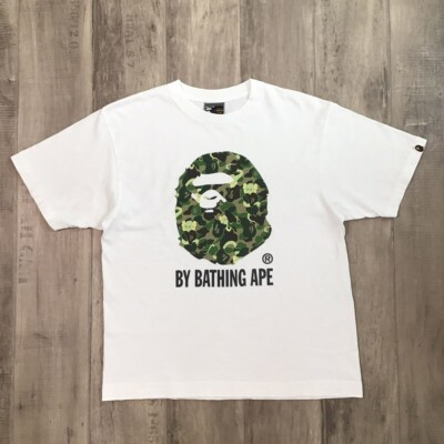 BAPE × KAWS bendy ABC camo green ape head T-shirt NIGO A Bathing