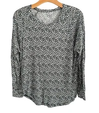 Loft Blouse Shirt Size XS Blue Multi Floral Women Top