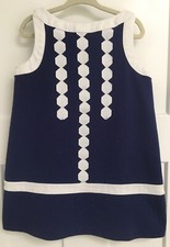 Girls Gymboree Dress Size 5 Mod Blue Art Deco EUC Portrait Party Easter