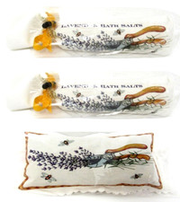 Mary Lake-Thompson 2 Garden Bee Lavender Bath Salts  1 Lavender Sachet New