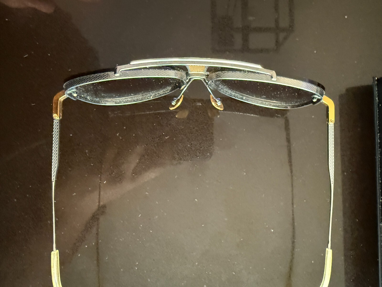 Authentic DITA Decade Two Sunglasses Gold Silver … - image 10