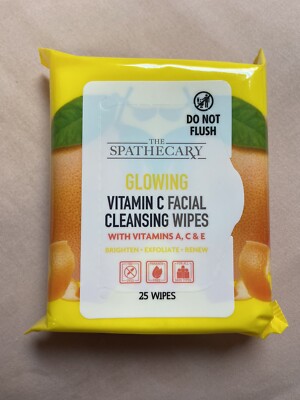 Spathecary Glowing Vitamin C Facial Cleansing Wipes 25 Wipes