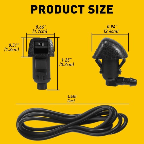 55077460AA WINDSHIELD WASHER FLUID NOZZLE FOR 2009-2010 Dodge RAM 1500 2500 3500 - Picture 3 of 16
