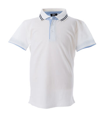 JRC POLO RODI BOY Kinder Shirt Halbarm Kurzarm 100% Baumwolle Knöpfe