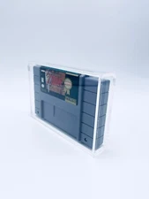 UV Protected Super Nintendo SNES Video Game Cartridge Acrylic Case Magnetic Lock
