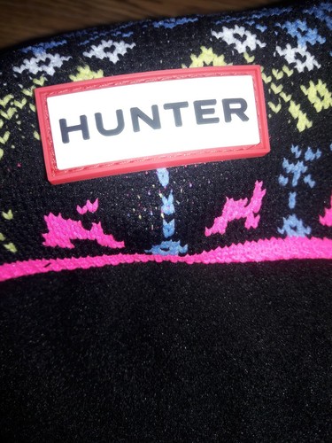 Hunter Kids Boot Sock Arcade OZONE/SOLAR Size XL (4-6) - Picture 7 of 9