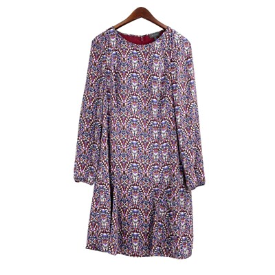 The Limited Purple Long Sleeve Paisley Dress Womens Size 6 Tall Ruffle  Bottom | eBay