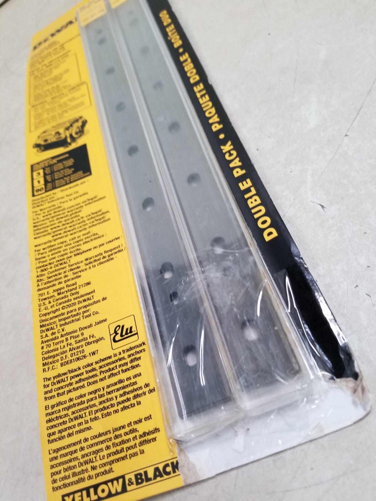 Dewalt Planer Blade Heat Treated Double Sided Replacement Power Tool Steel 2Pack eBay