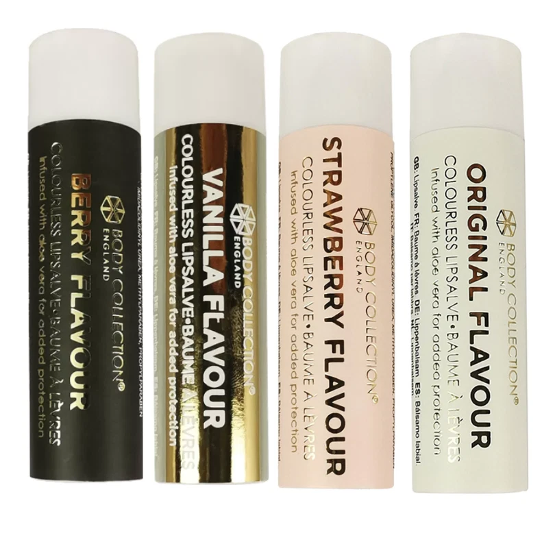 Body Collection Lip Salve Lip Balm Flavoured Aloe Vera Strawberry