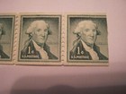 U.S. Stamp Scott #1031 1c George Washington 1954 Strip Of 4 "Miscut" Coil — photo 5