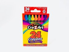 Cra-Z-Art 24 Count Smoother Brighter Colors Crayons - FREE SHIPPING