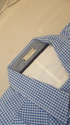 Jack & Jones Camicia Uomo Taglia M Blu a Quadri Cotone Manica Corta Casual - Picture 9 of 14