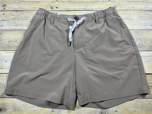 Chubbies Shorts Mens Large 6" Beige Everywear Elastic Waist Casual Stretch