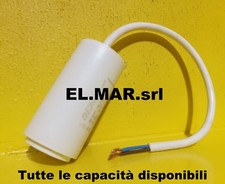 Condensatore x motore elettrico elettropompa da 1 a 150 MF microfarad 450V CAVO
