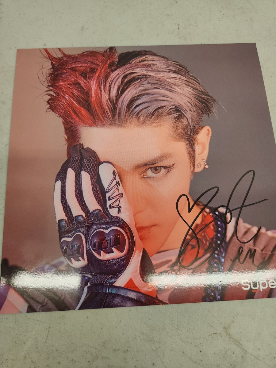 SuperM Taeyong 直筆サイン入りポスター SuperM Super One Album Taeyong Signed Autographed LP Poster Set | eBay