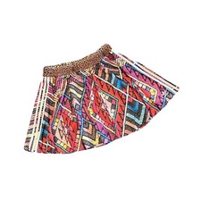 Adidas X Farm Rio Skater Skirt- Geometric Colorful/leopard