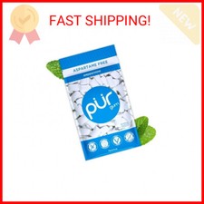 PUR Gum  Aspartame Free Chewing Gum  100 Xylitol  Natural Peppermint Flavore