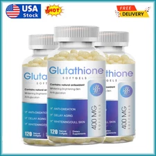 3x120 Pills L-Glutathione Capsules Natural Anti-Aging Skin Whitening Caps