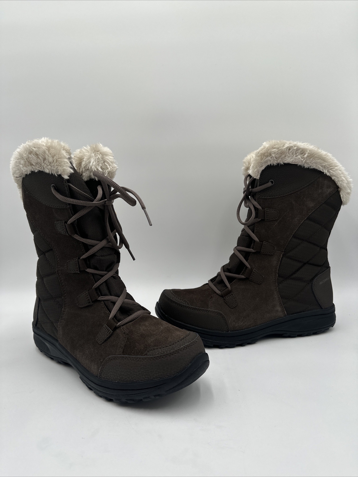 Nuevo con caja Columbia Ice Maiden II Botas de Invierno para Nieve Impermeables Marrones Para Mujer Talla 11