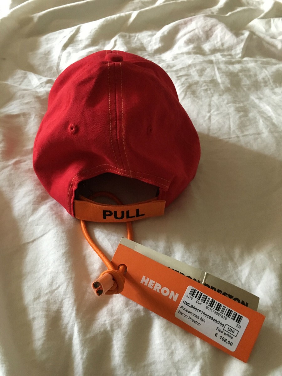 NWT Authentic Heron Preston x NASA Cap Red Fall/Winter1990 Space