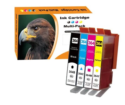 D&C 8er Multipack Druckerpatronen Kompatibel Für HP 364 XL – Schwarz, Cyan, Magenta, Gelb – Ersatz Für Viele HP Druckermodelle