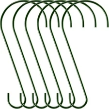 6 Pack 12 Inch Tree Brach Hooks Metal Hanger Hooks for Bird Feeder Plant Baskets