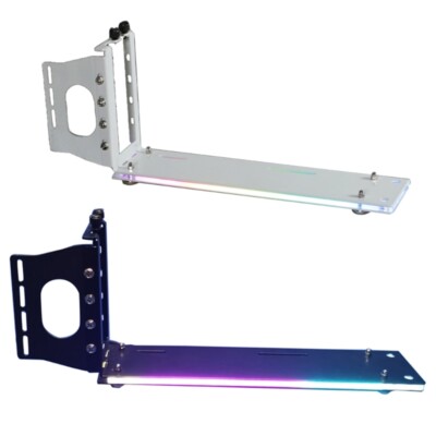 Vertical GPU Bracket PCI-E Riser VGA Graphics standing Holder 5V ARGB aura Sync