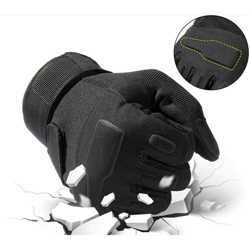 Tactical Motorcycle Motocross Full Finger Gloves Motorbike Riding Racing Mittens - Foto 7 di 13