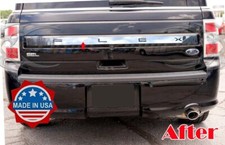 Ford Flex 2013-2019 puerta trasera maletero escotilla acento moldura acero inoxidable 2 1/4" con recorte